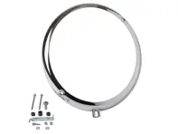 Anello faro Hella stile cromato. Porsche 356A / 356B / 356C - 64463111201 - 8195150800