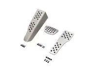 Set di pedali Rennline in alluminio con impugnatura in gomma in 3 pezzi. Porsche 996/997/Boxster/Cayman - P71.62.95, P716295