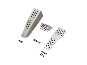 Jeu de pédales Rennline en aluminium 3 pièces avec poignée en caoutchouc. Porsche 996/997/Boxster/Cayman - P71.62.95, P716295