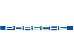 Logo trasero 'PORSCHE', adhesivo en Azul. Porsche 911 72-73 - 91155903500, 91155903503, 91155903501
