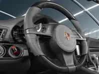Multifunktionslenkrad in Carbon. Porsche 991 / 981 Boxster / 981C Cayman - 99104440006, 99104440007, 99104440008