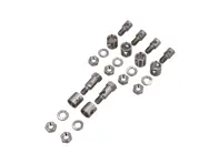 Kit bulloneria dado barilotto asta comando riscaldatore. Porsche 356 1950-65 - 64421175501, 64421175100, 64421175500, N0122265, N02214812