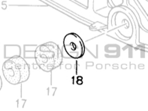 Rondelle de support de boîte de vitesses. Porsche 964 / 993 - 99902518202