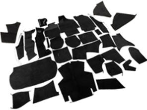 Complete interior carpet set for Porsche 964 C2/C4  Cabriolet  LHD
