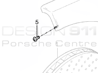 Piastra copridisco freno Bullone. Porsche Carrera GT