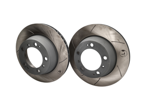 Geschlitzter Bremsscheibensatz hinten. Porsche 996 / 997 (OE-Teilenummer 99635240104) - 99635240104, 99635240103, 909321C