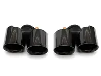 Escape Deluxe Quad-Style Tail Pipe Black Chrome. Porsche 997.1 Carrera S - 99711135101, 99711135102, 99711135103, 99711135104, 99711198102, 99711198103, 99711135201, 99711135202, 99711135203, 99711135204, 99711198202, 99711198203