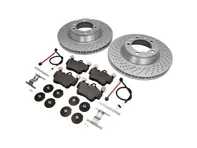 ACHTER Remblokken en remschijfpakket Porsche 997 Carrera 2S ABS - 99635240502, 99635240602, 99761267602, 99635208600, 99635208602, 95535296000, 99735193907