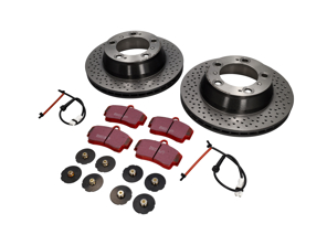 Pack Disques de Frein avec Plaquettes de Frein EBC Sport Porsche 996 Turbo - 99635240104BRE, DP31208C, 99661236501, 99635208600, 99635208602, 1663201107, 99635240103, 99635240104, 99635240105, 99635293903, 98635293910, 98635293911, 99635293900, 99635293902, 99661236500, 96435209600