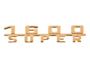 Emblema trasero '1600 SUPER', dorado. Porsche 356C - 64455931101