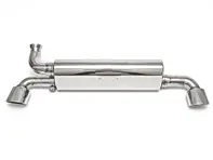 Auspuff Schalldämpfer / Schalldämpfer Heckbox 1in 2out. Porsche 964 Carrera - 96422096402, 96411104504, 96411104502