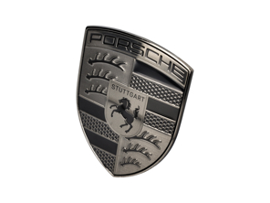 Bonnet Badge / Emblem, Turbonite. Porsche 95C Macan / 976 Panamera / 9J1.2 Taycan / 9YA.2 Cayenne - 95C853601A