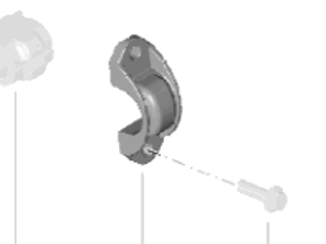 Buchsenklemme für hinteren Stabilisator. Porsche 982 Boxster / 982C Cayman - 98133377701, 98133377700