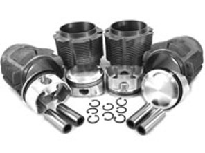 Cylindres avec jeu de pistons, Flat top 90x66mm. Porsche 914 - VW9000T4F