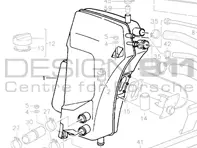 Olie tank. Porsche 964 Turbo 3.6L - 96420707020, 96420707022