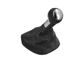 Versnellingspookknop leer met aluminium schakelpaneel. Porsche 997 / 987 Boxster / Cayman - 99742407501FOT, 99742407501FOU, 99742407501FOV, 99742407501FOW, 99742407501FOX, 99742407501FPW, 99742407501FPX, 99742407501FOY, 99742407501FOZ