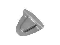 Plaque de réception de cale pour montant de serrure de porte. Porsche 356A T2 1957-58 - 64450204100, 64450204200, 35651228, 35651228A, 356 51227, 356 51227A, 356 51228, 356 51228A - PP128SP, P128SP