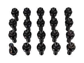Boulons de roue légers en titane noirs pour Porsche (PACK DE 20) - WHT006978, 99736120302