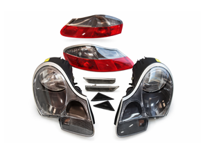Kit di aggiornamento luci Porsche Boxster 986 *RHD Cars - 98663113121, 98663113221, 99663104503, 99663104603, 98663144504, 98663144604, 99663104403, 99663104303