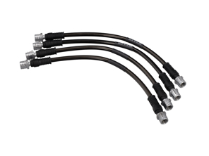 Brake hoses Braided stainless steel (Set of 4) Front & Rear Porsche 987 / 981 / 718 Boxster and Cayman - 99635513903, 98735563701, 99635513901, 99635513902, 99635513900, 98735563700, 99635513904, 98735563107, 99135513701, 9A761177500, 9Y0611775, 98735513700 - DHK482, SPR1000-4P