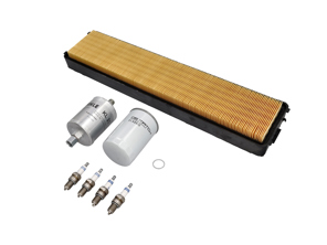Kit d'entretien moteur : filtres à air, à carburant, à huile, bougies d'allumage et plus encore – pour Porsche 944 S2 2,5 L (1989-1991) - 94410093004, 94410720108, 94410720109, 92811025304, 92811025307, 94411016600, 99917017990, 00004400204