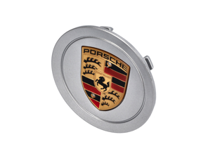 Enjoliveurs argent avec crête dorée pour Porsche - 993361303109A1, 993361303099A1, 993.361.303.09.9A1, 00004460012