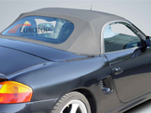 Cabriokap met pvc achterruit. Porsche 986 Boxster - 98656191505151, 98656191505152, 98656191505153, 98656191505155, 98656191505302, 98656191505154, 98656191503A10, 98656191503C50, 98656191503G10