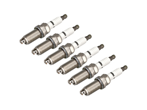Bougies d'allumage (lot de 6), double iridium. Porsche 997 Turbo / 991 Turbo - 99917022890, 99917023690, 0242240637