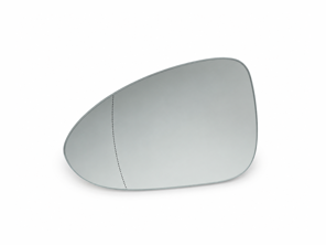 Buitenspiegelglas (asferisch), links voor linksgestuurde auto's. Porsche 971 Panamera - 971857521A - ZJ-7144-L