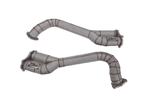 Sur l'essieu GPD supprimer le jeu de tuyaux d'échappement. Porsche 718 GT4 / Spyder / GTS 4.0 litres - 982254351B, 982254351L, 982254351AA, 982254351P, 982254351R, 982254350B, 982254350L, 982254350AA, 982254350P, 982254350R - 9M718OPFPIPES