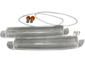 Indicatore lente Set di 2 Frontale TRASPARENTE. Porsche 944S2 / 944T - 95163116100, 95163116200 - JPS944S2-FILY-CL, 1695450610
