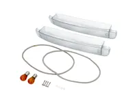 Indicatorlens Set van 2 Voorkant HELDER. Porsche 944S2 / 944T - 95163116100, 95163116200 - JPS944S2-FILY-CL, 1695450610