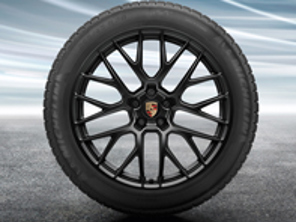 20' Macan RS Spyder Jantes en alliage et pneus d'hiver Porsche d'origine - 95B044631J, 95B044641J