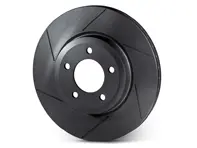 Slotted brake disc rotor rear. Porsche Cayenne 955 / 957 / 958 - 7L6615601D, 7L6615601J, 7L8615601C, 95535240130, 95535240131, 95535240100