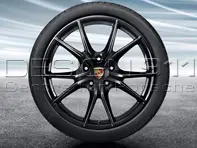 20' 991.2 C2 / C2S 'Carrera S' in SCHWARZ Alufelgen & Reifen Original Porsche - 99104460326