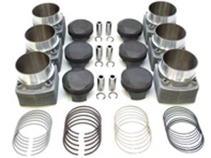 Piston & Cylinder Engine Set. Porsche MMS 993 RSR 3.6L to 3.8L (slip-in cyl.) - PS102-022, PP102-013, PC102-001