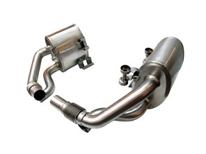 Scatole di scarico sportivo secondario DesignTek per Porsche 991.1 - 126343-01, 99111132101, 99111132103, 99111132501, 99111132503, 99111132502, 99111132201, 99111132203, 99111132601, 99111132603, 99111132602