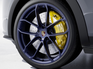 Jante avant en alliage GT Design de 22 pouces, effet Ocean Blue Pearl. Porsche 9YA / 9YB Cayenne - 9Y3601025BAIG4, 9Y3601025APIG4