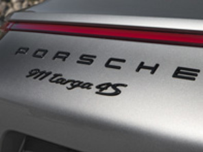 'PORSCHE 911 TARGA 4S' Black Rear Badge for Porsche 991.2 - 99104480384041