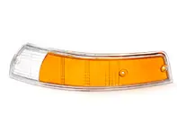 Lente indicatore Anteriore con bordo CROMATO. Porsche 911 1967-74 - 91163194301, 91163194401