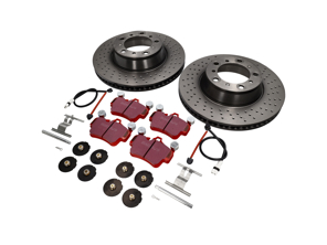 Brake Disc Package Sport EBC Brake Pads Porsche 997 C4S 3.8L - DP32029C, 99635240X02BRE, 99635240X02, 95535296000, 99761267602, 99635208600, 99635208602