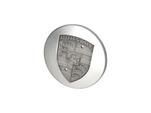 Enjoliveur de roue en argent métallisé. Porsche 924S / 928 / 944 / 964 - 92836103101, 92836103100