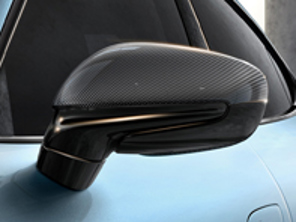 Garnitures supérieures de rétroviseurs extérieurs, Carbone. Porsche Taycan - 9J104480041, 9J104480043, 9J104480045