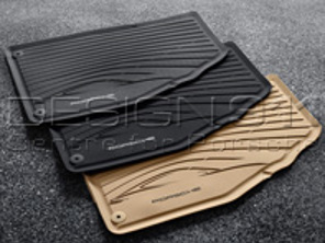 Tappetini in gomma. Porsche 981 Boxster / Cayman 981C / 991 (911) 2012>> / 718 Boxster / 718 Cayman RHD - Guida a destra - 98104480042, 981044800444H0, 98104480044OP1