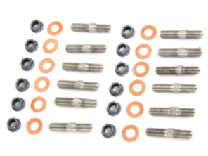 Kit de goujons de tête d'échappement en Inconel. Porsche911/964/993/986 - 99906200602, 99908400201/2, 99908400201, 90006010601, 99907507100, 90037813100, 9990750710A, 99907507400, 90037813100, 90007428702, 99907353501, 99907358901