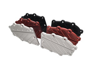 Couvercle de couvercle de carter de chaîne lot de 2 Aluminium. Porsche 964 / 993 - 96410510701, 96410510801