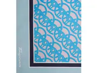 Foulard en soie Porsche, bleu. - WAP9410010NUSA
