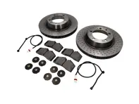 ACHTER Remblokken en remschijfpakket voor Porsche 993 Turbo - 99335204500BRE, 99335204500, 99335204600BRE, 99335204600, 99335193905BRE, 99335193905, 99361236502, 99635208600, 99635208602