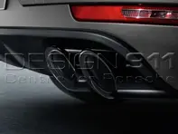 排气运动型尾管 黑色。保时捷 Macan - 95B04420008, 95B04420014