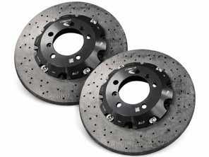 Discos de freno traseros carbocerámicos DesignTek, 390 x 32 mm. Porsche 992 Turbo. - 992615601Q, 992615602Q - CRK34014